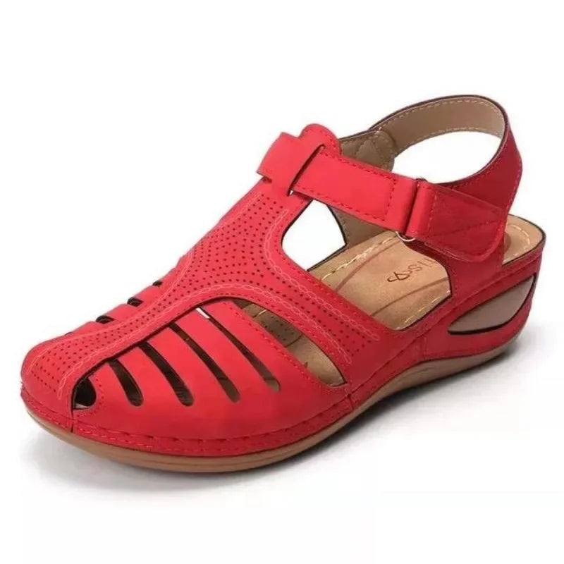Yasmin Women's Contoured Footbed Adjustable Strap Sandals, view 5