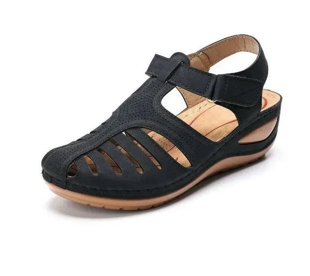 Yasmin Women's Contoured Footbed Adjustable Strap Sandals, view 1